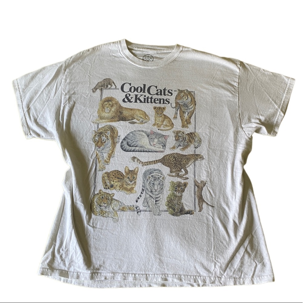 cool cats & kittens oversized tee